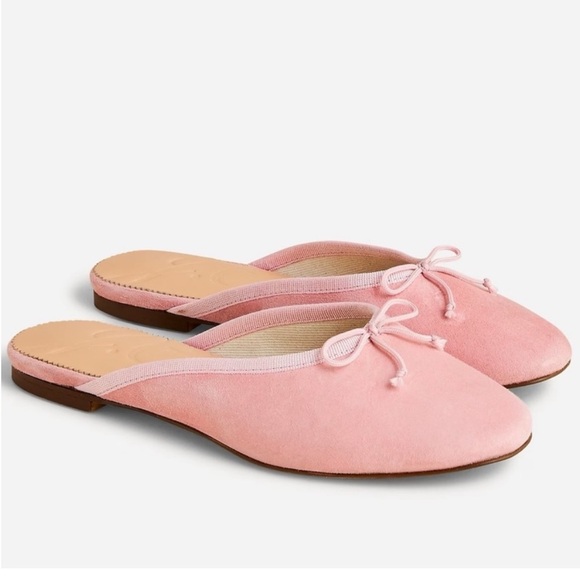 J. Crew Zoe Ballet Mules suede light pink - Picture 1 of 6